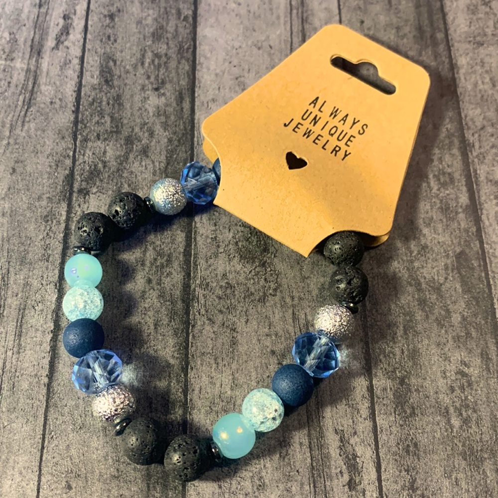 Lava stone stretch bracelet